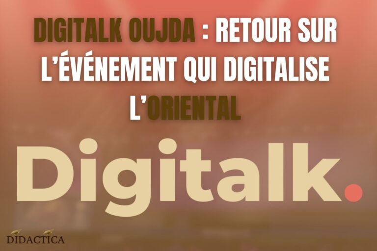 Affiche officielle de Digitalk Oujda, l’événement dédié à la transformation numérique de la région de l’Oriental