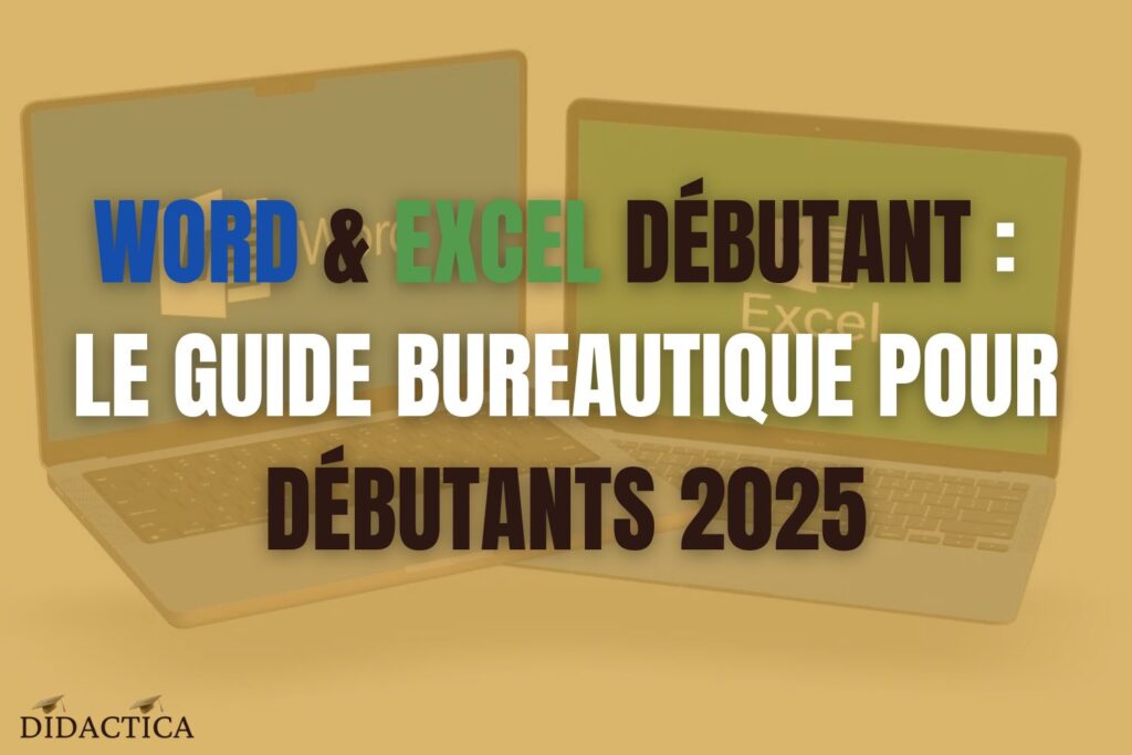 Word & Excel débutant : le guide bureautique pour débutants 2025